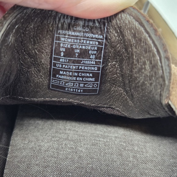 Chaco Pineland Moc SZ 9 Brown Nubuck Loafer Deck Shoes Women's - Picture 8 of 9